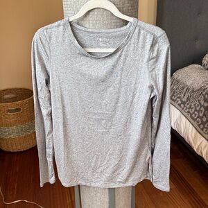 Zella Heather Gray Long Sleeve Top